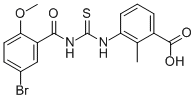 3-[[[(5-BROMO-2-METHOXYBENZOYL)AMINO]THIOXOMETHYL]AMINO]-2-METHYL-BENZOIC ACID CAS#: 434305-20-1