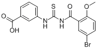 3-[[[(5-BROMO-2-METHOXYBENZOYL)AMINO]THIOXOMETHYL]AMINO]-BENZOIC ACID CAS#: 433690-89-2
