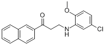 3-(5-CHLORO-2-METHOXYANILINO)-1-(2-NAPHTHYL)-1-PROPANONE CAS#: 477328-96-4
