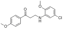 3-(5-CHLORO-2-METHOXYANILINO)-1-(4-METHOXYPHENYL)-1-PROPANONE CAS#: 477328-93-1