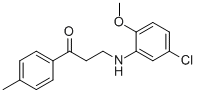 3-(5-CHLORO-2-METHOXYANILINO)-1-(4-METHYLPHENYL)-1-PROPANONE CAS#: 477328-95-3