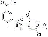 3-(5-CHLORO-2,4-DIMETHOXY-PHENYLSULFAMOYL)-4-METHYL-BENZOIC ACID CAS#: 438021-93-3