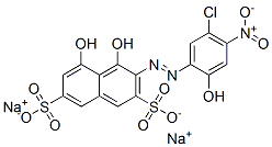 3-[(5-Chloro-2-hydroxy-4-nitrophenyl)azo]-4,5-dihydroxy-2,7-naphthalenedisulfonic acid disodium salt CAS#: 5850-66-8