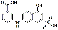 3-(5-hydroxy-7-sulfonaphthalen-2-ylamino)benzoic acid CAS#: 5855-83-4