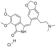 3-(6-(2-dimethylaminoethyl)-1,3-benzodioxol-5-ylmethylene)-6,7-dimethoxyisoindolin-1-one hydrochloride CAS#: 548-71-0