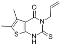 3-ALLYL-5,6-DIMETHYL-2-THIOXO-2,3-DIHYDROTHIENO[2,3-D]PYRIMIDIN-4(1H)-ONE CAS#: 51486-16-9