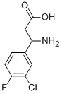 3-AMINO-3-(3-CHLORO-4-FLUORO-PHENYL)-PROPIONIC ACID CAS#: 412925-25-8