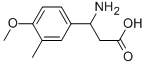 3-AMINO-3-(4-METHOXY-3-METHYLPHENYL)PROPANOIC ACID CAS#: 54503-17-2