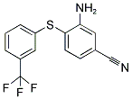 3-AMINO-4-([3-(TRIFLUOROMETHYL)PHENYL]SULFANYL) BENZENECARBONITRILE CAS#: 400751-63-5