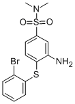 3-AMINO-4-[(BROMOPHENYL)THIO]-N,N, DIMETHYL-BENZENESULFONAMIDE CAS#: 5592-64-3