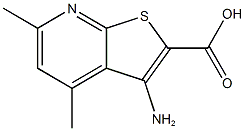 3-AMINO-4,6-DIMETHYLTHIENO[2,3-B]PYRIDINE-2-CARBOXYLIC ACID CAS#: 58327-76-7