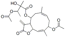 3-Acetoxy-2-hydroxy-2-methylbutanoic acid 9-acetoxy-2,3,3a,4,5,8,9,11a-octahydro-6,10-dimethyl-3-methylene-2-oxocyclodeca[b]furan-4-yl ester CAS#: 58857-01-5