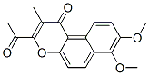 3-Acetyl-7,8-dimethoxy-2-methyl-1H-naphtho[2,1-b]pyran-1-one CAS#: 55044-17-2