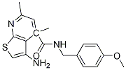 3-Amino-N-(4-methoxybenzyl)-4,6-dimethylthieno[2,3-b]pyridinecarboxamide CAS#: 409351-28-6