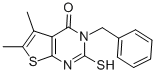 3-BENZYL-2-MERCAPTO-5,6-DIMETHYL-3H-THIENO[2,3-D]PYRIMIDIN-4-ONE CAS#: 59898-63-4
