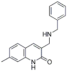 3-(BENZYLAMINO-METHYL)-7-METHYL-1H-QUINOLIN-2-ONE CAS#: 483286-56-2