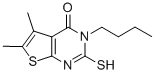 3-BUTYL-2-MERCAPTO-5,6-DIMETHYL-3H-THIENO[2,3-D]PYRIMIDIN-4-ONE CAS#: 59898-61-2