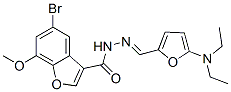 3-Benzofurancarboxylic  acid,  5-bromo-7-methoxy-,  [[5-(diethylamino)-2-furanyl]methylene]hydrazide  (9CI) CAS#: 444050-69-5