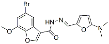 3-Benzofurancarboxylic  acid,  5-bromo-7-methoxy-,  [[5-(dimethylamino)-2-furanyl]methylene]hydrazide  (9CI) CAS#: 443991-82-0
