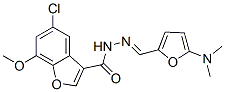 3-Benzofurancarboxylic  acid,  5-chloro-7-methoxy-,  [[5-(dimethylamino)-2-furanyl]methylene]hydrazide  (9CI) CAS#: 444007-21-0