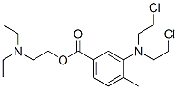 3-[Bis(2-chloroethyl)amino]-p-toluic acid 2-(diethylamino)ethyl ester CAS#: 58278-35-6