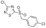 3-CHLORO-5-(4-CHLOROBENZYLSULFONYL)-1,2,4-THIADIAZOLE CAS#: 444791-19-9