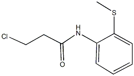 3-CHLORO-N-[2-(METHYLTHIO)PHENYL]PROPANAMIDE CAS#: 6397-38-2