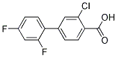 3-Chloro-2',4'-difluoro-[1,1'-biphenyl]-4-carboxylic acid CAS#: 505082-89-3