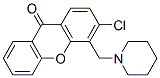3-Chloro-4-(piperidinomethyl)-9H-xanthen-9-one CAS#: 43159-88-2