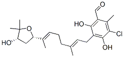 (-)-3-Chloro-4,6-dihydroxy-2-methyl-5-[(2E,6E)-3-methyl-7-[(2S,4S)-tetrahydro-4-hydroxy-5,5-dimethylfuran-2-yl]-2,6-octadienyl]benzaldehyde CAS#: 51759-79-6
