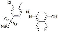 3-Chloro-5-[(4-hydroxy-1-naphthalenyl)azo]-4-methylbenzenesulfonic acid sodium salt CAS#: 6409-09-2