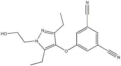3-Cyano-5-[[3,5-diethyl-1-(2-hydroxyethyl)-1H-pyrazol-4-yl]oxy]benzonitrile CAS#: 473921-12-9