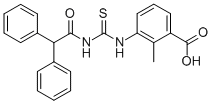 3-[[[(DIPHENYLACETYL)AMINO]THIOXOMETHYL]AMINO]-4-METHYL-BENZOIC ACID CAS#: 433695-07-9