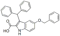 3-Diphenylmethyl-5-benzyloxy-1H-indole-2-carboxylic acid CAS#: 53924-12-2