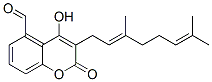3-[(E)-3,7-Dimethyl-2,6-octadienyl]-4-hydroxy-2-oxo-2H-1-benzopyran-5-carbaldehyde CAS#: 54963-36-9