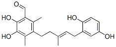 3-[(E)-5-(2,5-Dihydroxyphenyl)-3-methyl-3-pentenyl]-5,6-dihydroxy-2,4-dimethylbenzaldehyde CAS#: 51847-83-7