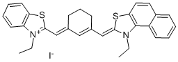 3-ETHYL-2-[(3-([1-ETHYLNAPHTHO[1,2-D][1,3]THIAZOL-2(1H)-YLIDENE]METHYL)-2-CYCLOHEXEN-1-YLIDENE)METHYL]-1,3-BENZOTHIAZOL-3-IUM IODIDE CAS#: 54118-11-5