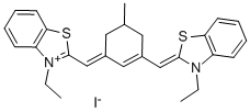 3-ETHYL-2-[(3-([3-ETHYL-1,3-BENZOTHIAZOL-2(3H)-YLIDENE]METHYL)-5-METHYL-2-CYCLOHEXEN-1-YLIDENE)METHYL]-1,3-BENZOTHIAZOL-3-IUM IODIDE CAS#: 54118-16-0