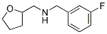 (3-FLUORO-BENZYL)-(TETRAHYDRO-FURAN-2-YLMETHYL)-AMINE CAS#: 510723-79-2