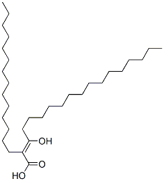 3-Hydroxy-2-tetradecyl-2-octadecenoic acid CAS#: 578-31-4