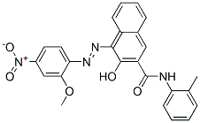 3-Hydroxy-4-[(2-methoxy-4-nitrophenyl)azo]-N-(2-methylphenyl)-2-naphthalenecarboxamide CAS#: 6410-33-9