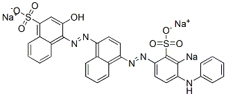 3-Hydroxy-4-[[4-[(4-phenylamino-3-sodiosulfophenyl)azo]-1-naphthalenyl]azo]naphthalene-1-sulfonic acid sodium salt CAS#: 6406-65-1