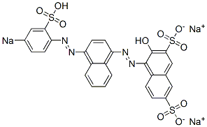 3-Hydroxy-4-[[4-[(4-sodiosulfophenyl)azo]-1-naphthalenyl]azo]naphthalene-2,7-disulfonic acid disodium salt CAS#: 6226-83-1