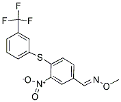 3-NITRO-4-([3-(TRIFLUOROMETHYL)PHENYL]SULFANYL)BENZENECARBALDEHYDE O-METHYLOXIME CAS#: 477852-19-0