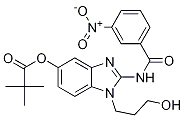 3-Nitro-N-[1-(3-hydroxypropyl)-5-(2,2-dimethylpropionyloxy)-1H-benzimidazol-2-yl]benzamide CAS#: 509093-60-1