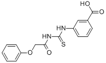 3-[[[(PHENOXYACETYL)AMINO]THIOXOMETHYL]AMINO]-BENZOIC ACID CAS#: 462602-90-0