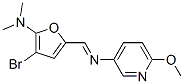 3-Pyridinamine,  N-[[4-bromo-5-(dimethylamino)-2-furanyl]methylene]-6-methoxy- CAS#: 471275-23-7