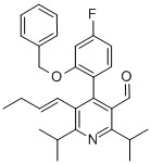 3-Pyridinecarboxaldehyde, 5-(1-buten-1-yl)-4-[4-fluoro-2-(phenylmethoxy)phenyl]-2,6-bis(1-methylethyl)- CAS#: 503559-81-7