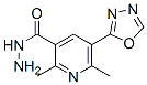3-Pyridinecarboxylicacid,2,6-dimethyl-5-(1,3,4-oxadiazol-2-yl)-,hydrazide(9CI) CAS#: 519152-90-0