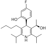 3-Pyridinemethanol, 5-butyl-4-(4-fluoro-2-hydroxyphenyl)-a-methyl-2,6-bis(1-methylethyl)-, (aR,4R)- (9CI) CAS#: 503610-07-9
